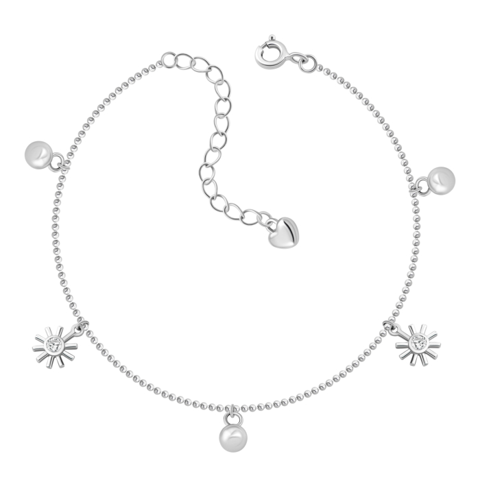 Срібний браслет з фіанітами. Артикул UG5RB00011