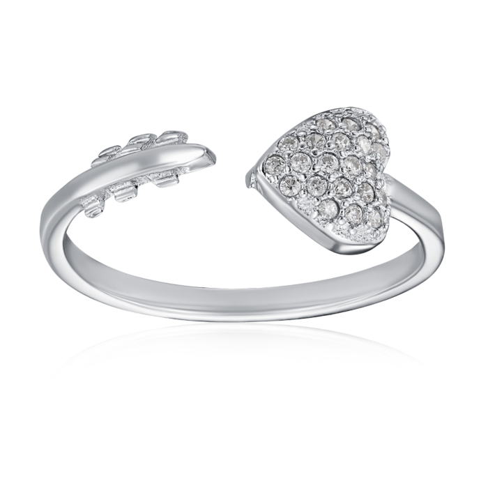 Серебряное кольцо с фианитами. Артикул RI34520-R/12/1