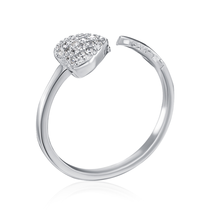 Серебряное кольцо с фианитами. Артикул RI34520-R/12/1