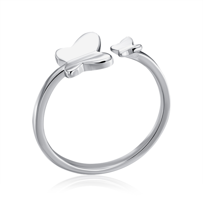 Срібна каблучка без вставки. Артикул RI3919-R/12