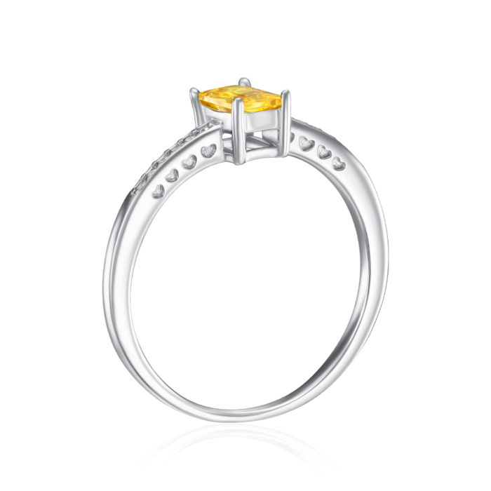 Серебряное кольцо с фианитами. Артикул RI39413-R/12/2954