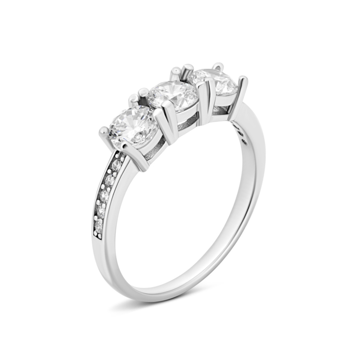 Серебряное кольцо с фианитами. Артикул UG5RIV7001-1