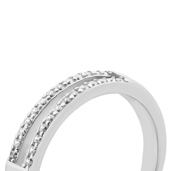 Серебряное кольцо с фианитами. Артикул UG5RIV7001-3
