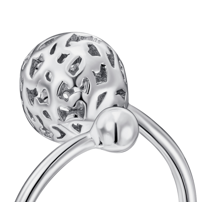 Серебряное кольцо без вставки. Артикул RPB021-R/12