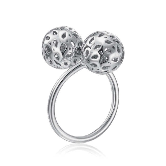 Серебряное кольцо без вставки. Артикул RPB026-R/12