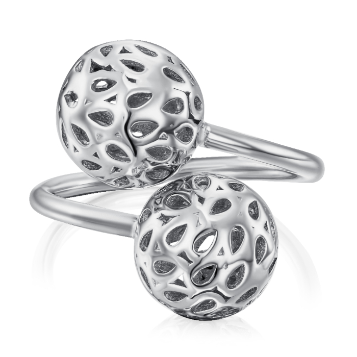 Серебряное кольцо без вставки. Артикул RPB026-R/12