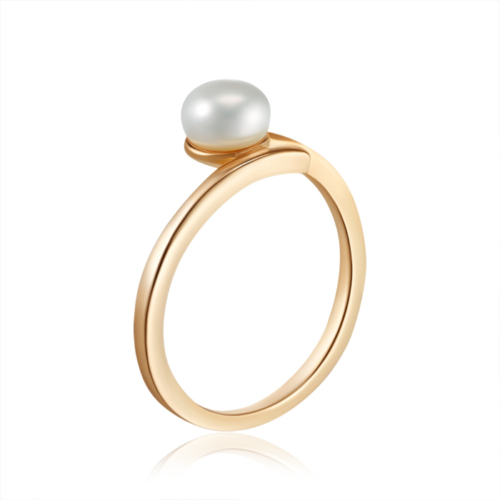 Серебряное кольцо с жемчугом. Артикул RW2316-R/20/4980