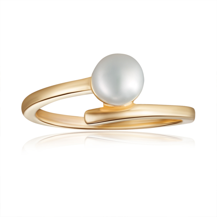 Серебряное кольцо с жемчугом. Артикул RW2316-R/20/4980