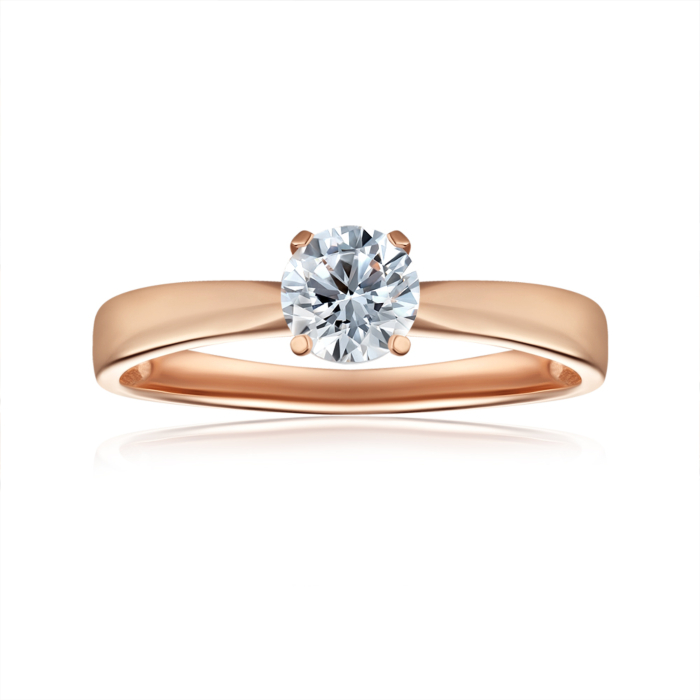 Золота каблучка з фіанітом. Артикул S111831-R/01/1