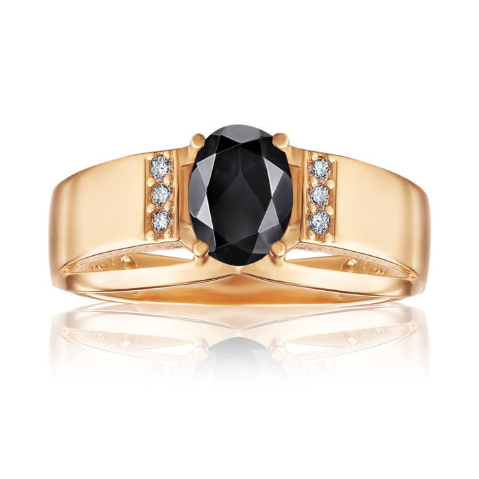 Золотое кольцо с фианитами. Артикул S115221-R/01/4744