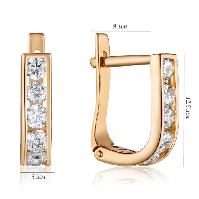 Золотые серьги. Артикул S210211-E/01/1