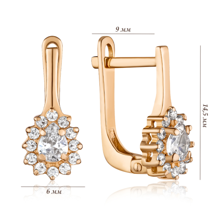 Золоті сережки. Артикул S210401-E/01/1