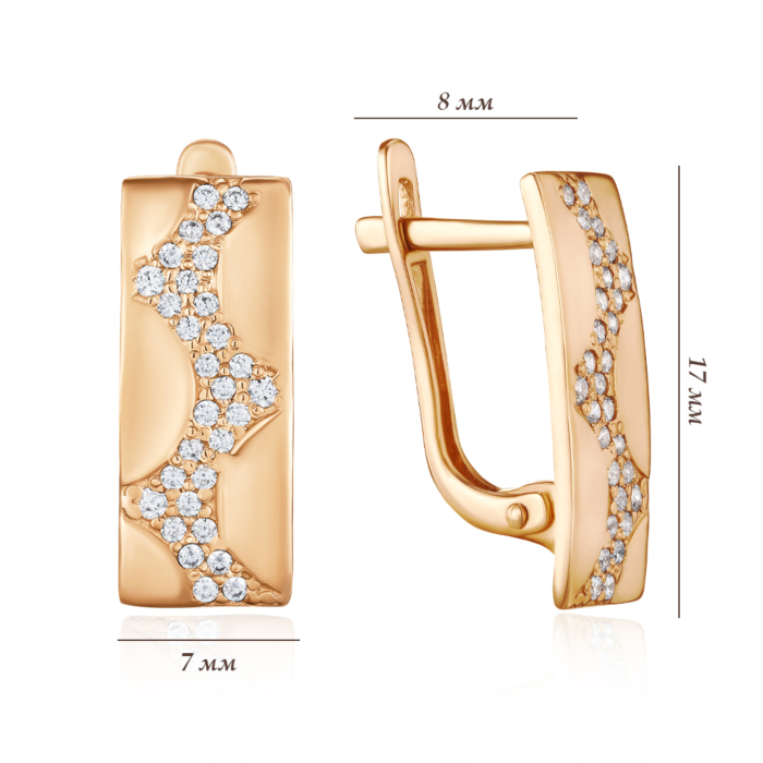 Золотые серьги. Артикул S210431-E/01/1