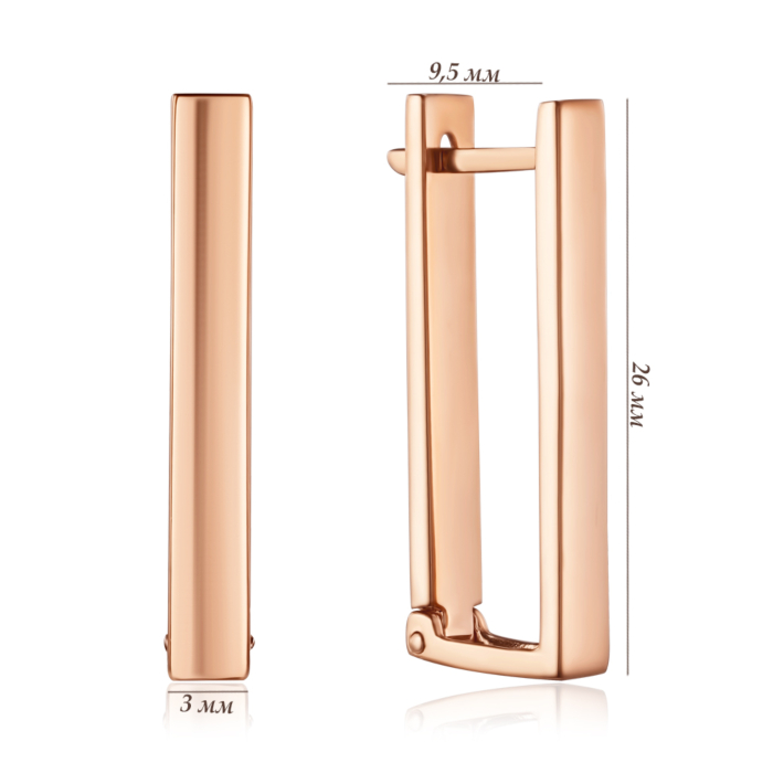 Золотые серьги. Артикул S212910-E/01