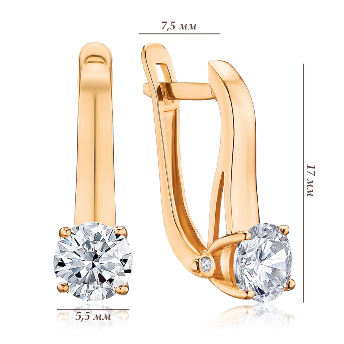 Золотые серьги. Артикул S213141-E/01/1