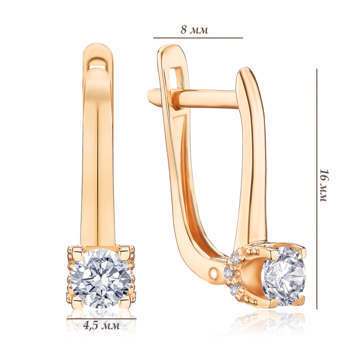 Золотые серьги. Артикул S213171-E/01/1