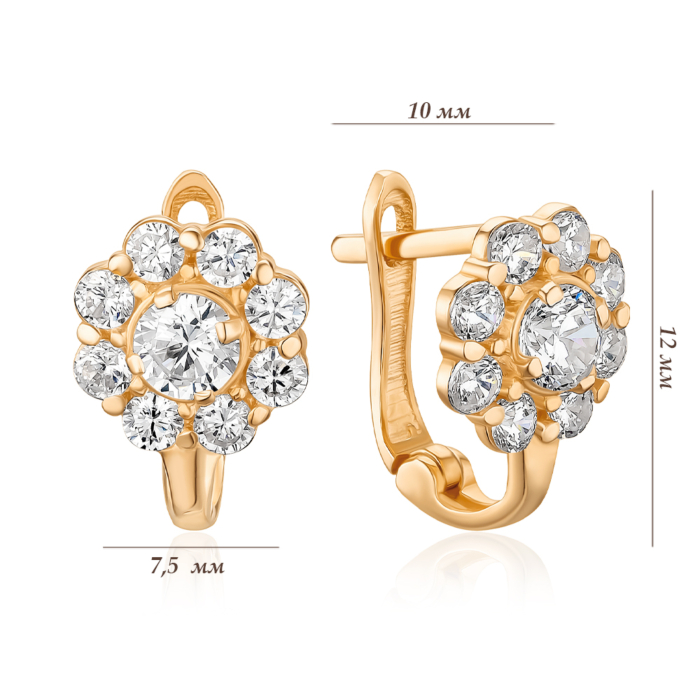 Золотые серьги. Артикул S214371-E/01/1