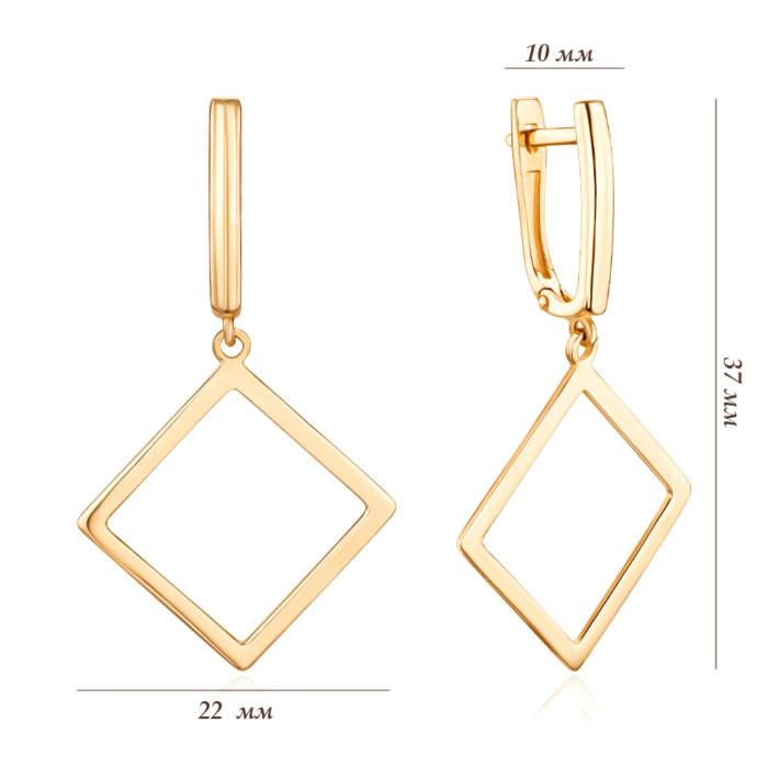 Золотые серьги. Артикул S216160-E/01