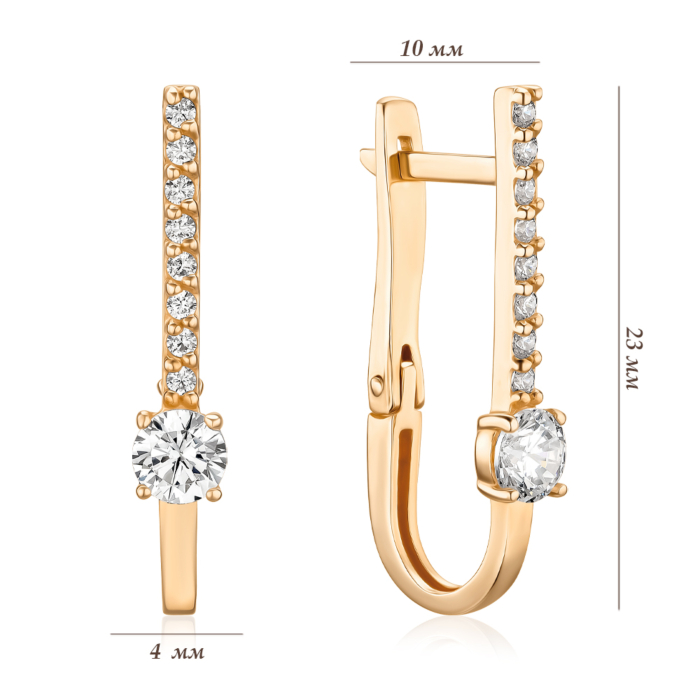 Золотые серьги. Артикул S216261-E/01/1