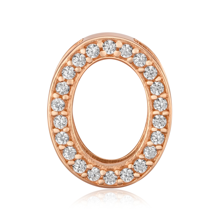 Золота підвіска з фіанітами. Артикул S310301О-P/01/1