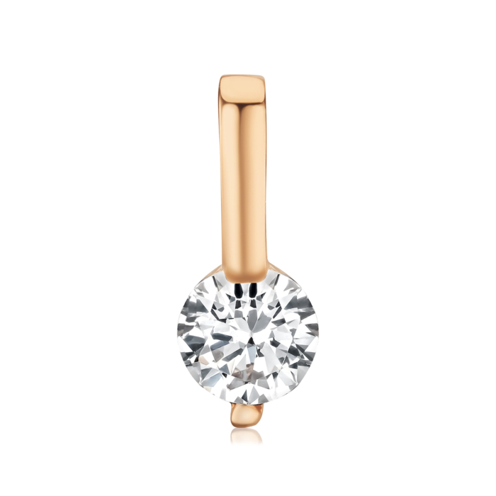 Золота підвіска з фіанітом. Артикул S310331-P/01/1