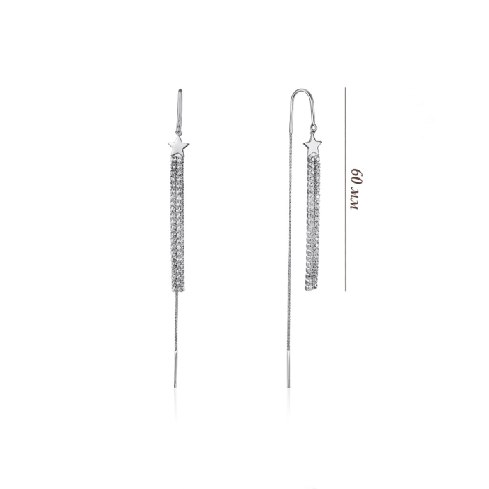 Серебряные серьги. Артикул SE00247-E/12/1