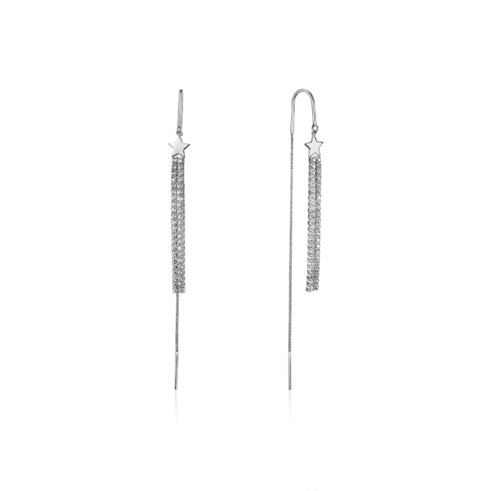 Серебряные серьги. Артикул SE00247-E/12/1