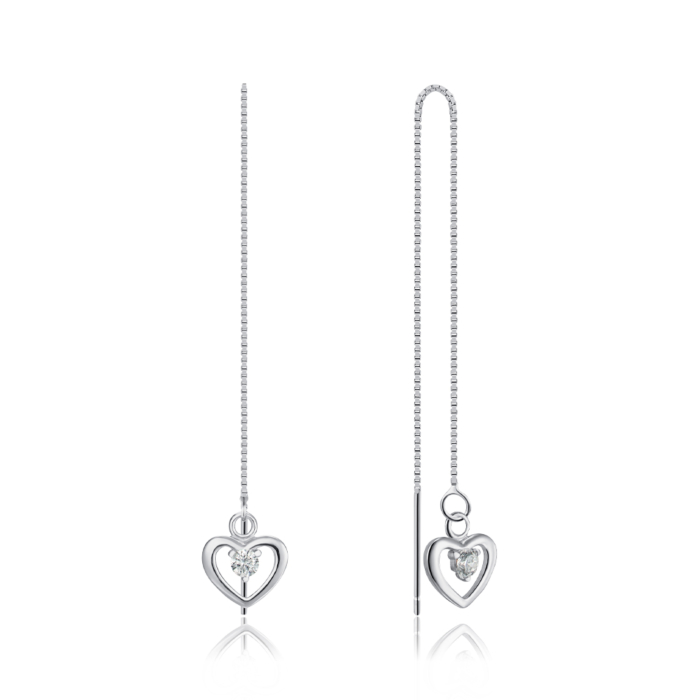 Срібні сережки-протяжки. Артикул SE00293-E/12/1