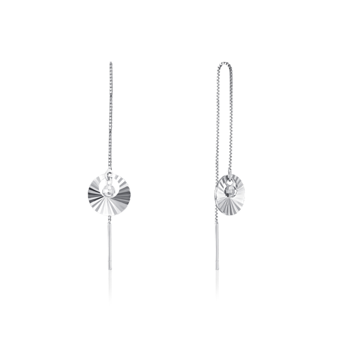 Серебряные серьги-протяжки. Артикул SE00309-E/12