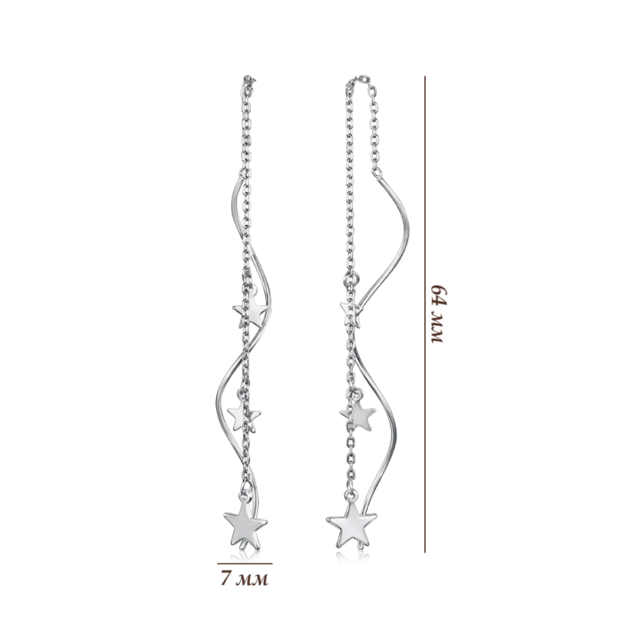 Срібні сережки SE00431-E/12