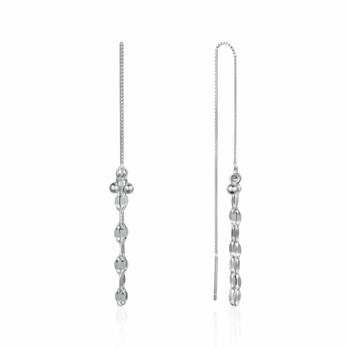 Серебряные серьги-протяжки. Артикул SE00469-E/12