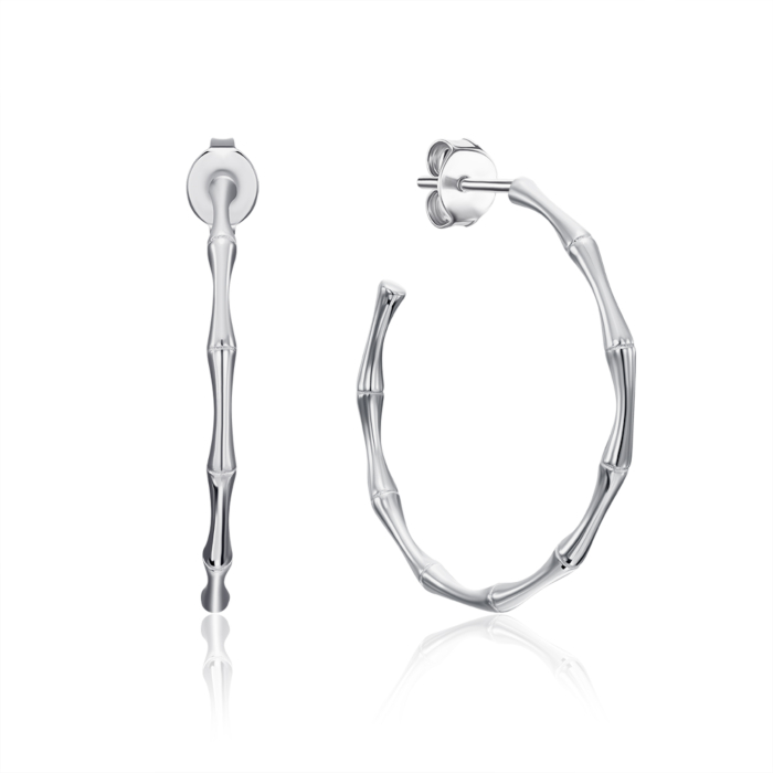 Серебряные серьги без вставки. Артикул SE00586-E/12