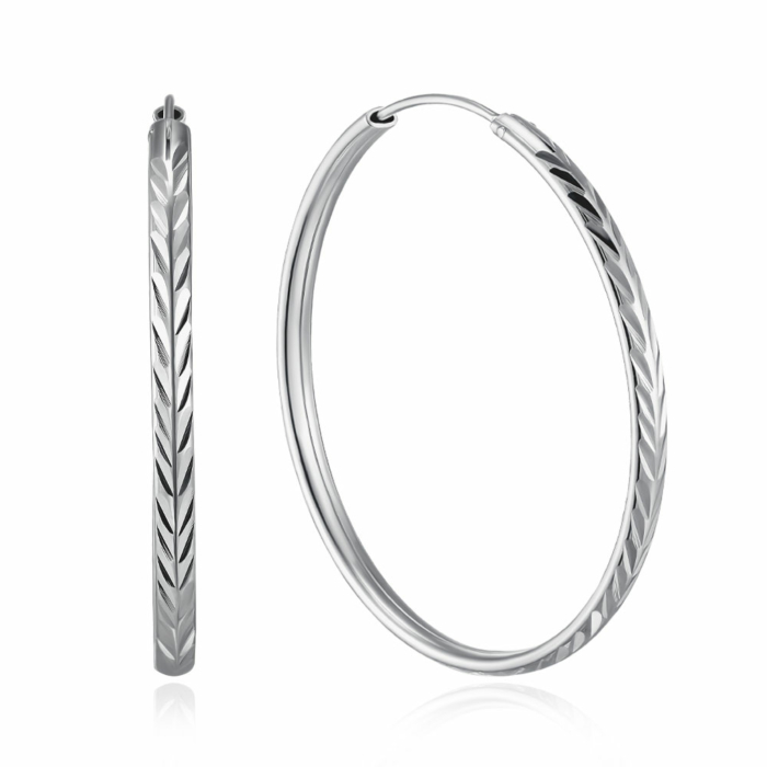 Серебряные серьги-конго. Артикул SE00593-E/12