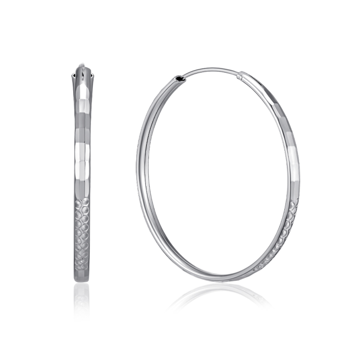 Серебряные серьги-конго. Артикул SE00623-E/12