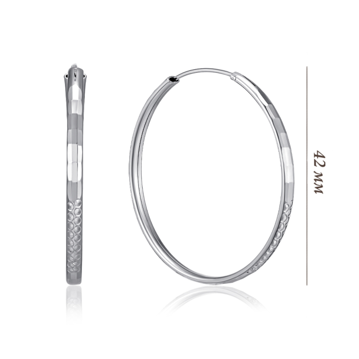 Серебряные серьги-конго. Артикул SE00623-E/12