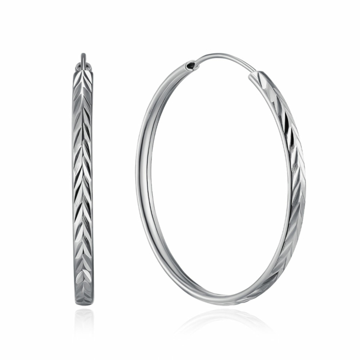 Серебряные серьги-конго. Артикул SE00627-E/12