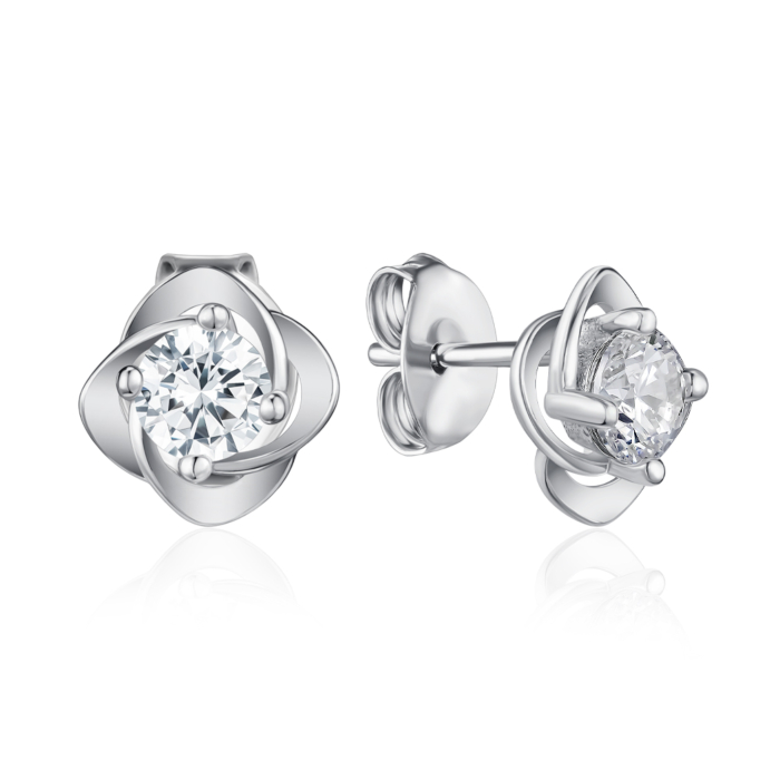 Срібні сережки. Артикул SE00649-E/12/1