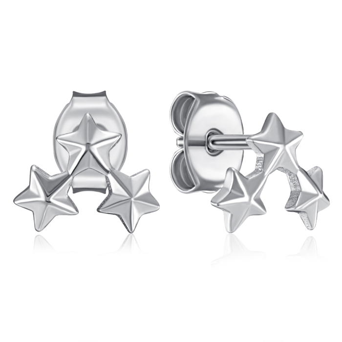 Серебряные пуссеты. Артикул SE00656-E/12