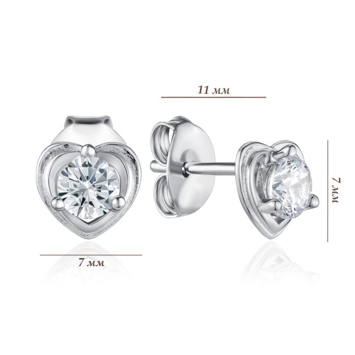 Серебряные серьги. Артикул SE00731-E/12/1