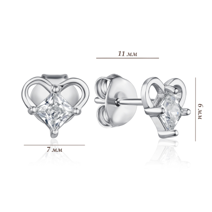 Серебряные серьги. Артикул SE00892-E/12/1