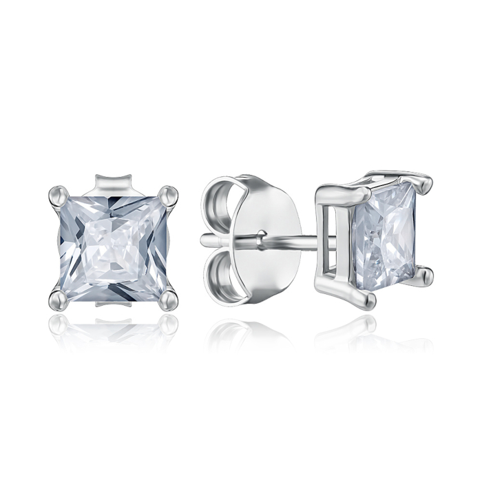 Серебряные серьги с фианитами. Артикул SE00905-E/12/1
