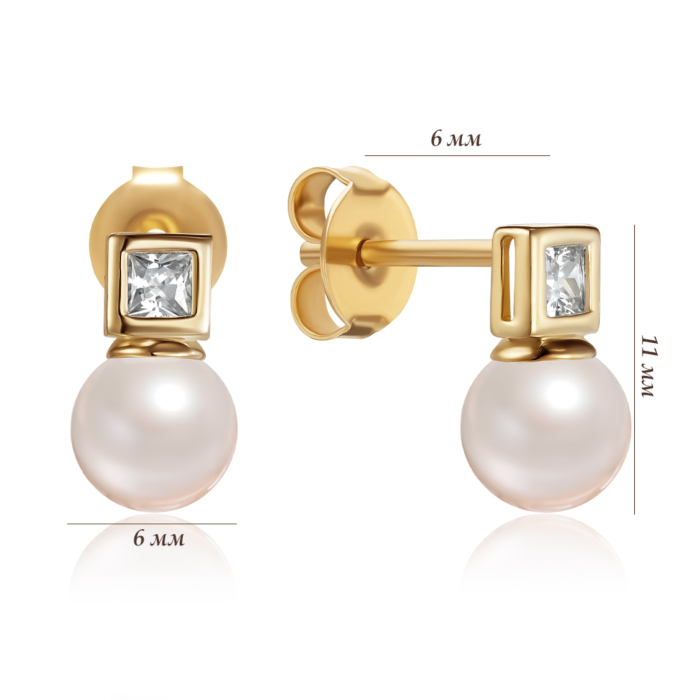 Серебряные серьги. Артикул SE01007-E/20/4609