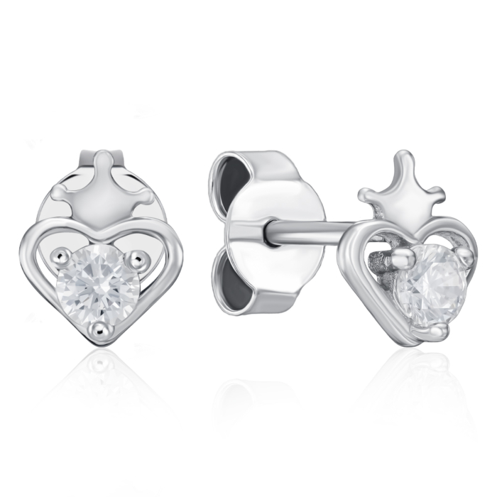 Серебряные серьги с фианитом. Артикул SE01416-E/12/1