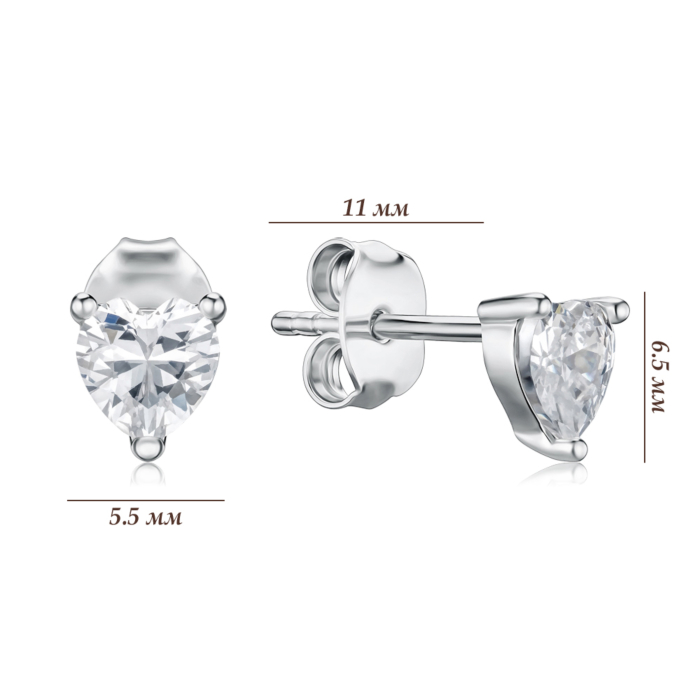 Срібні сережки SE01422-E/12/1