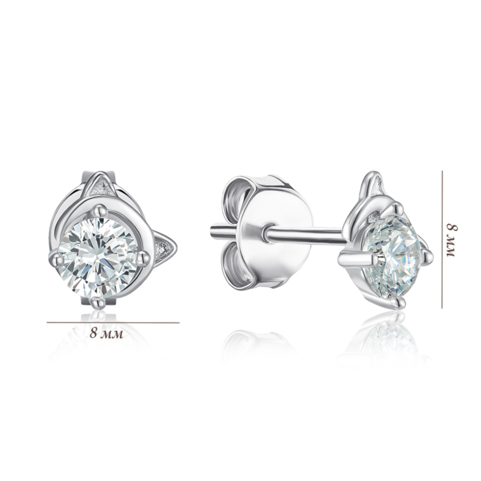 Серебряные серьги. Артикул SE01427-E/12/1