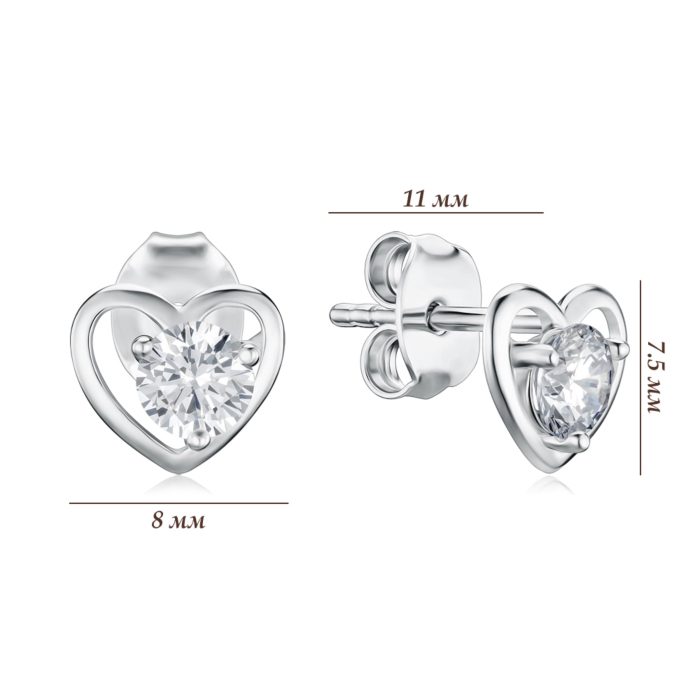 Срібні сережки SE01435-E/12/1