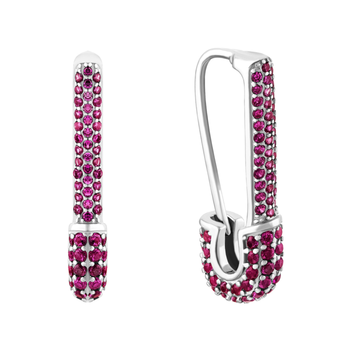 Серебряные серьги с фианитами. Артикул UG5SE01828