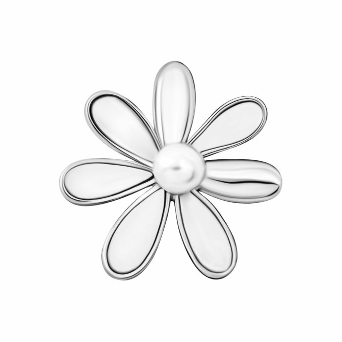 Срібна булавка з перлиною.Артикул UG5XZ0034