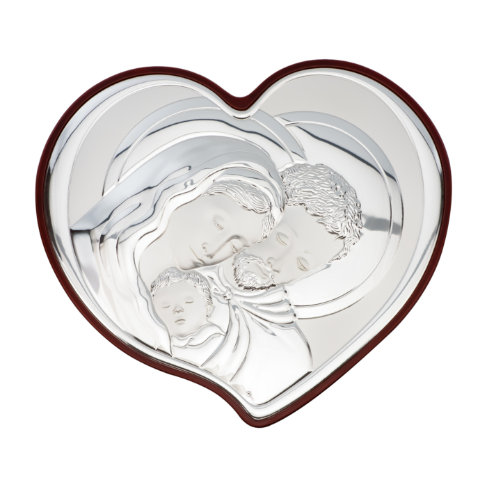 Срібна ікона Святе Сімейство. Артикул UG5MA/E909/2