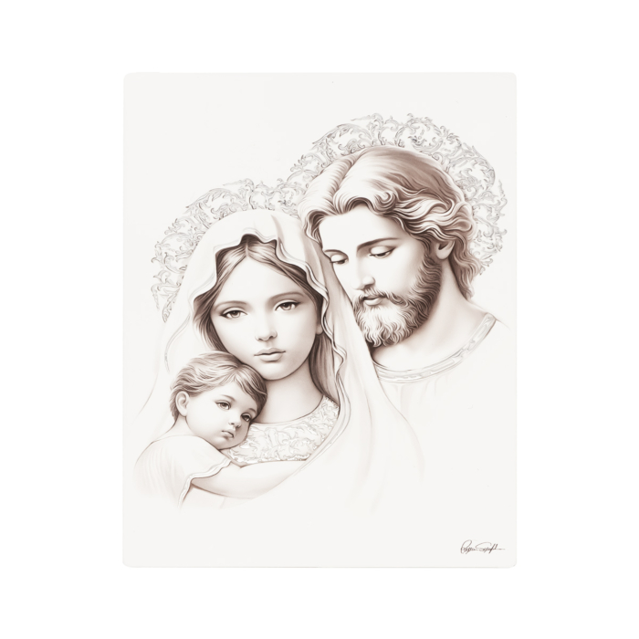 Серебряная икона Святое Семейство. Артикул UG5VL/2302-3XS